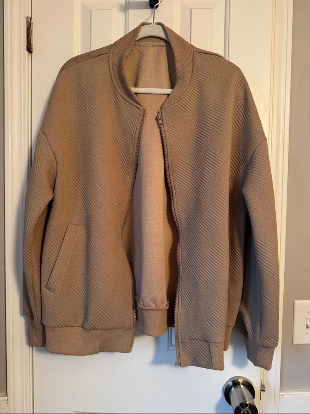 Women's Quilted Utility Jacket - Taupe